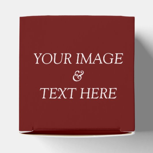 Aangepaste eigen foto bedankdoosjes (Bovenkant)