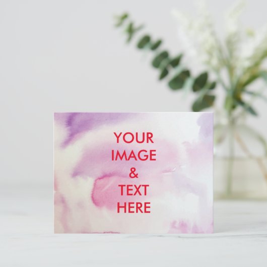 Aangepaste eigen foto briefkaart (Staand voorkant)