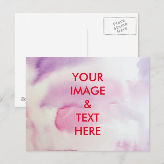 Aangepaste eigen foto briefkaart (Voorkant / Achterkant)