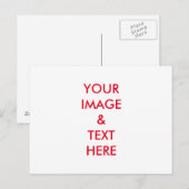 Aangepaste eigen foto briefkaart (Voorkant / Achterkant)