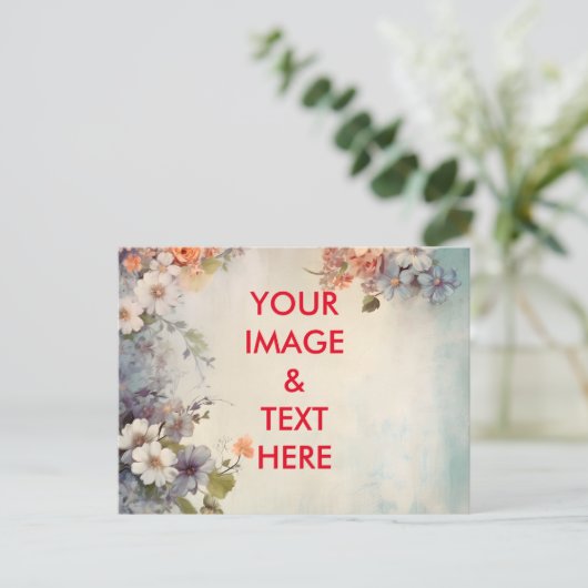 Aangepaste eigen foto briefkaart (Staand voorkant)