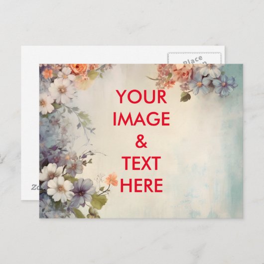 Aangepaste eigen foto briefkaart (Voorkant / Achterkant)