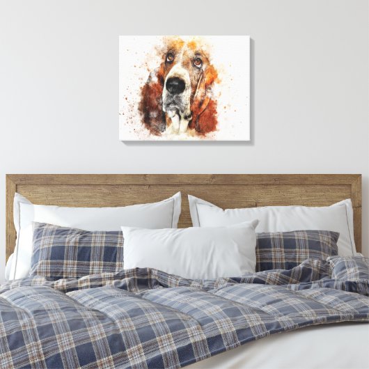 Aangepaste eigen foto canvas afdruk (Insitu (Slaapkamer))