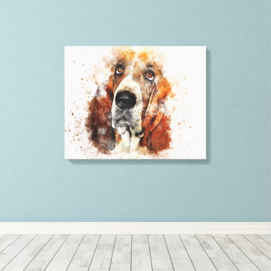Aangepaste eigen foto canvas afdruk (Insitu (Houten vloer))