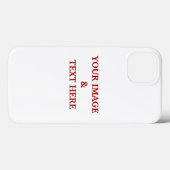 Aangepaste eigen foto Case-Mate iPhone case (Achterkant (horizontaal))