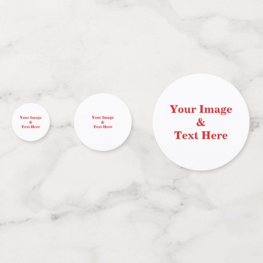 Aangepaste eigen foto confetti (Achterkanten)