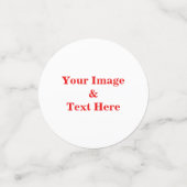 Aangepaste eigen foto confetti (Kleine voorkant)