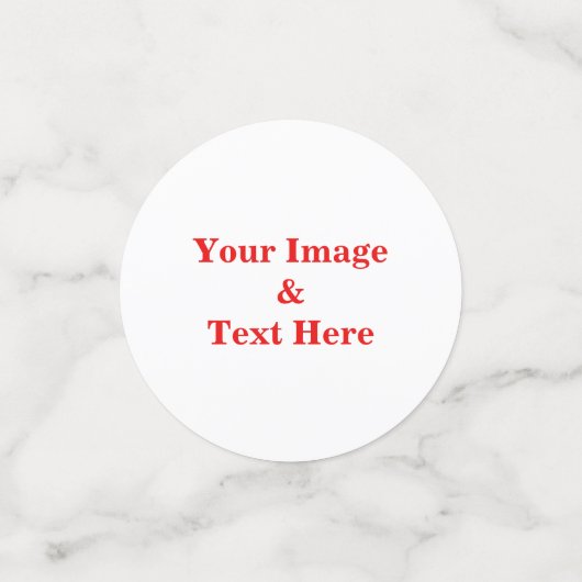 Aangepaste eigen foto confetti (Kleine voorkant)