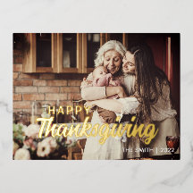 Aangepaste eigen foto en bericht Thanksgiving