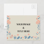 Aangepaste eigen foto en tekst briefkaart (Voorkant / Achterkant)