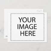 Aangepaste eigen foto en tekst briefkaart (Voorkant / Achterkant)