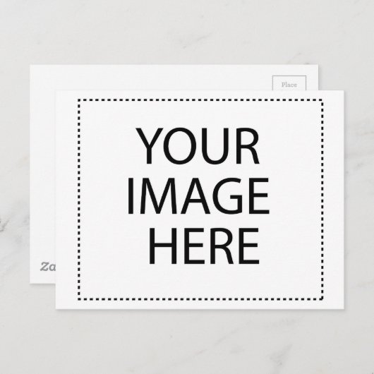 Aangepaste eigen foto en tekst briefkaart (Voorkant / Achterkant)