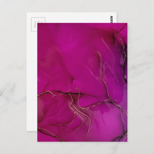 Aangepaste eigen foto en tekst briefkaart (Voorkant / Achterkant)