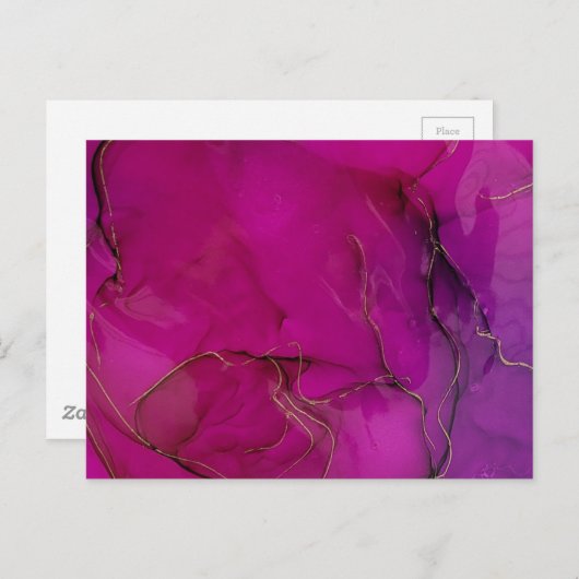 Aangepaste eigen foto en tekst briefkaart (Voorkant / Achterkant)