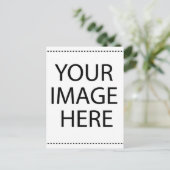 Aangepaste eigen foto en tekst briefkaart (Staand voorkant)