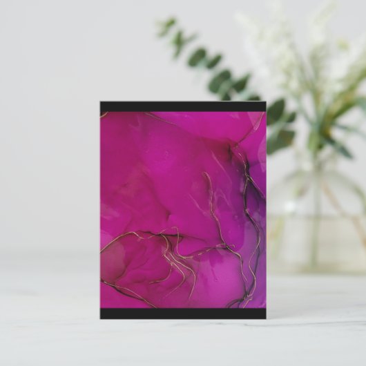 Aangepaste eigen foto en tekst briefkaart (Staand voorkant)