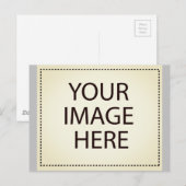 Aangepaste eigen foto en tekst briefkaart (Voorkant / Achterkant)