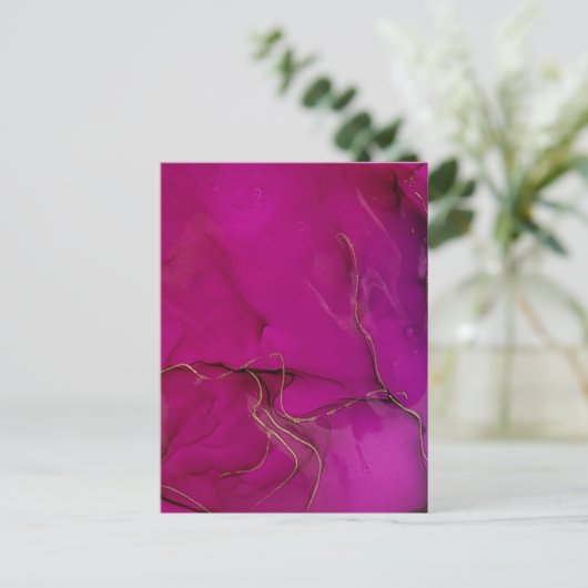 Aangepaste eigen foto en tekst briefkaart (Staand voorkant)