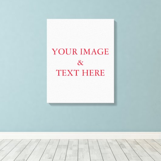 Aangepaste eigen foto en tekst canvas afdruk (Insitu (Houten vloer))