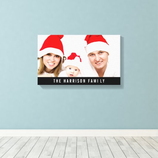 Aangepaste eigen foto en tekst canvas afdruk (Insitu (Houten vloer))