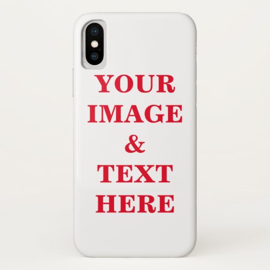 Aangepaste eigen foto en tekst Case-Mate iPhone case (Achterkant)