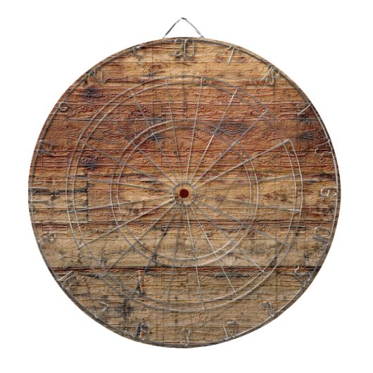 Aangepaste eigen foto en tekst dartbord (Voorkant)