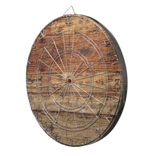 Aangepaste eigen foto en tekst dartbord (Voorkant Rechts)