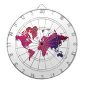 Aangepaste eigen foto en tekst dartbord (Voorkant)