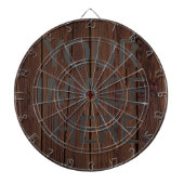 Aangepaste eigen foto en tekst dartbord (Voorkant)