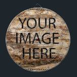 Aangepaste eigen foto en tekst dartbord<br><div class="desc">U kunt uw favoriete foto toevoegen. Dit is perfect cadeauidee. Personaliseer met jouw naam en andere teksten.</div>