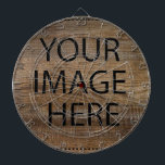 Aangepaste eigen foto en tekst dartbord<br><div class="desc">U kunt uw favoriete foto toevoegen. Dit is perfect cadeauidee. Personaliseer met jouw naam en andere teksten.</div>