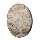 Aangepaste eigen foto en tekst dartbord (Voorkant Rechts)