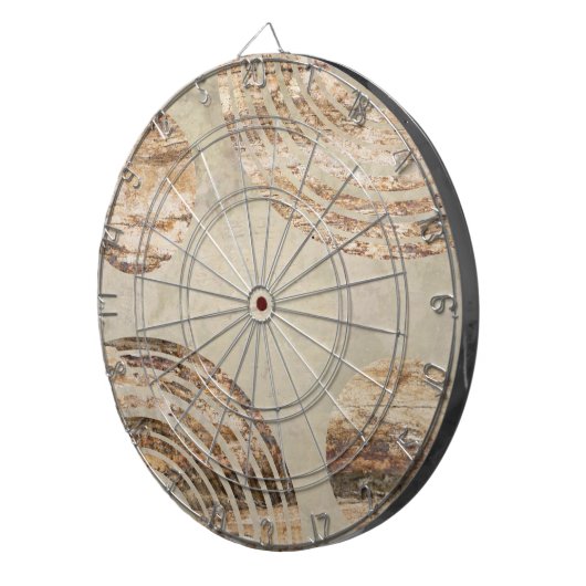 Aangepaste eigen foto en tekst dartbord (Voorkant Rechts)