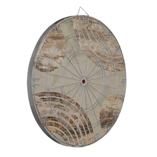 Aangepaste eigen foto en tekst dartbord (Voorkant Links)