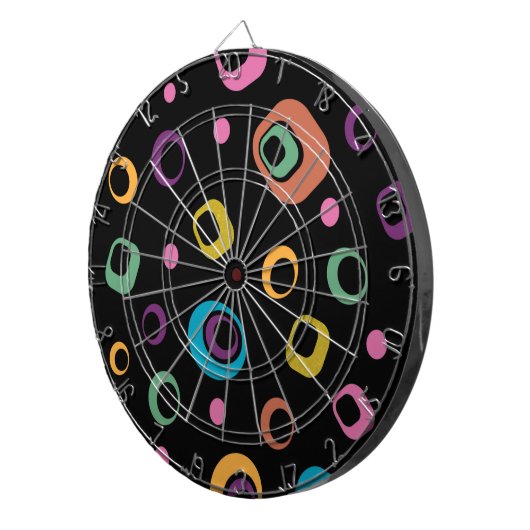 Aangepaste eigen foto en tekst dartbord (Voorkant Rechts)