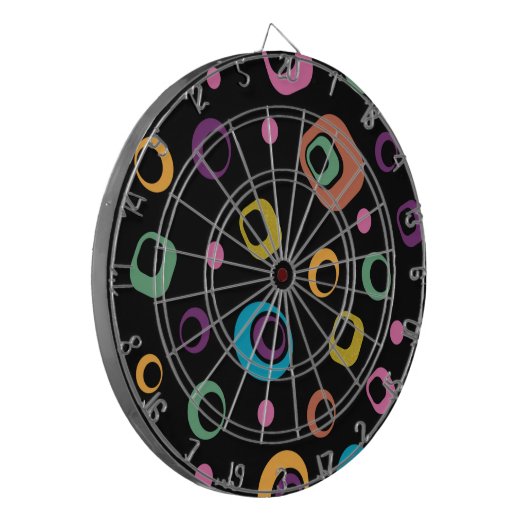 Aangepaste eigen foto en tekst dartbord (Voorkant Links)