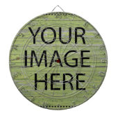 Aangepaste eigen foto en tekst dartbord (Voorkant)