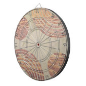 Aangepaste eigen foto en tekst dartbord (Voorkant Rechts)