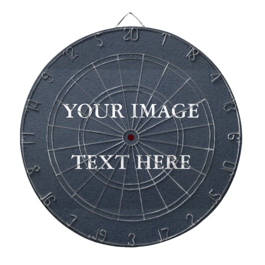 Aangepaste eigen foto en tekst dartbord (Voorkant)