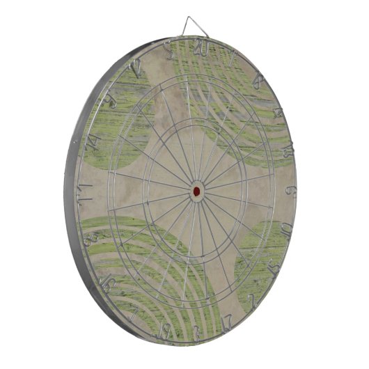 Aangepaste eigen foto en tekst dartbord (Voorkant Links)