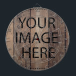 Aangepaste eigen foto en tekst dartbord<br><div class="desc">U kunt uw favoriete foto toevoegen. Dit is perfect cadeauidee. Personaliseer met jouw naam en andere teksten.</div>