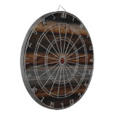 Aangepaste eigen foto en tekst dartbord (Voorkant Links)