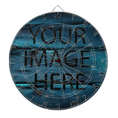 Aangepaste eigen foto en tekst dartbord (Voorkant)