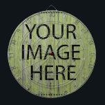 Aangepaste eigen foto en tekst dartbord<br><div class="desc">U kunt uw favoriete foto toevoegen. Dit is perfect cadeauidee. Personaliseer met jouw naam en andere teksten.</div>