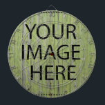 Aangepaste eigen foto en tekst dartbord<br><div class="desc">U kunt uw favoriete foto toevoegen. Dit is perfect cadeauidee. Personaliseer met jouw naam en andere teksten.</div>