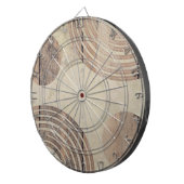 Aangepaste eigen foto en tekst dartbord (Voorkant Rechts)