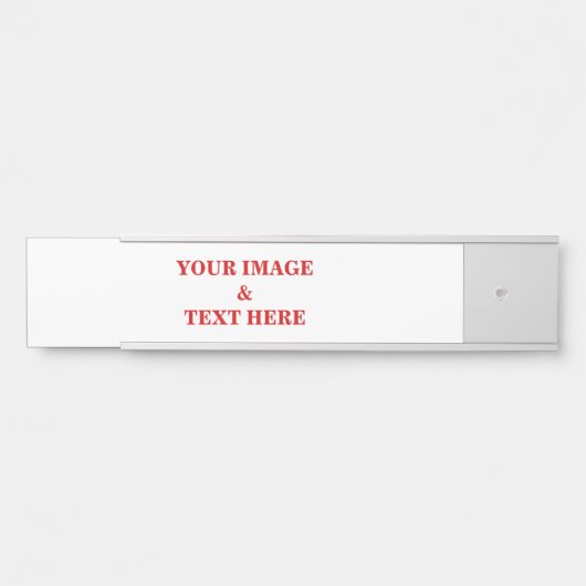 Aangepaste eigen foto en tekst deurbordje (Voorkant)