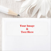 Aangepaste eigen foto en tekst etiket (Insitu)