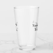 Aangepaste eigen foto en tekst glas (Rechts)