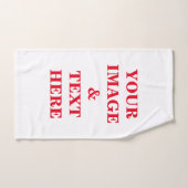 Aangepaste eigen foto en tekst handdoek (Handdoek)
